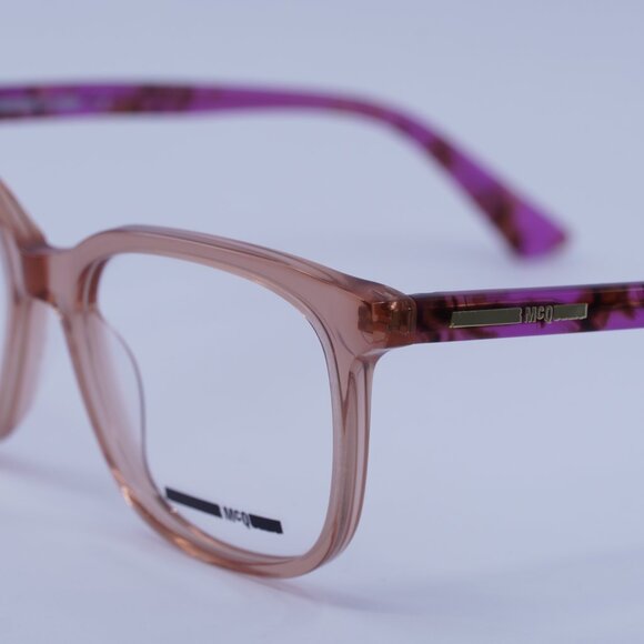 McQ by Alexander McQueen MQ0276O 003 Eyeglasses Pink 52mm Square Frame - Picture 5 of 10